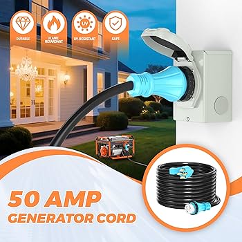 Amazon.com: CircleRiver UL Listed 50 Amp Generator Extension